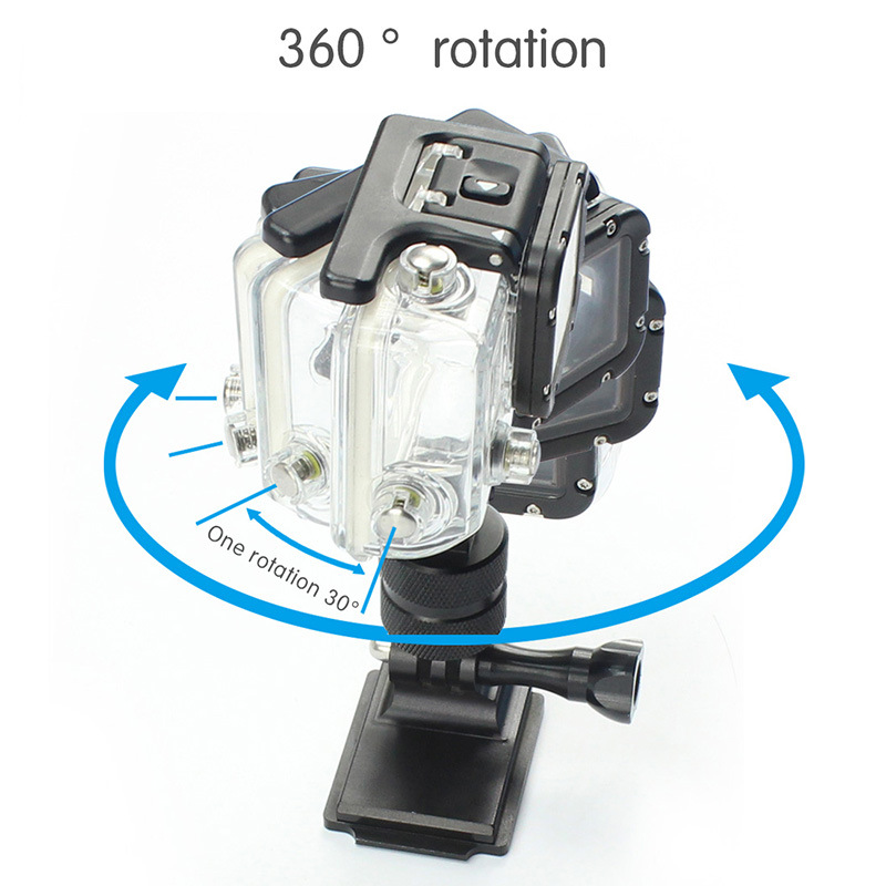 Mount kim loại xoay 360 độ cho máy quay hành động GoPro, Sjcam, Yi Action, Osmo Action