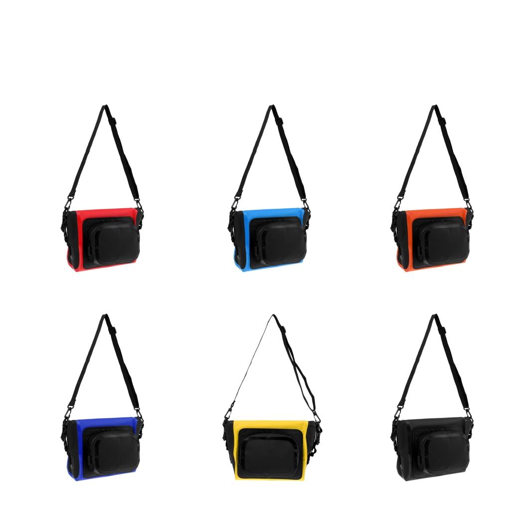 Bicycle Handlebar Bag Waterproof Cycling Bag Pouch Basket Black Capacity 7L