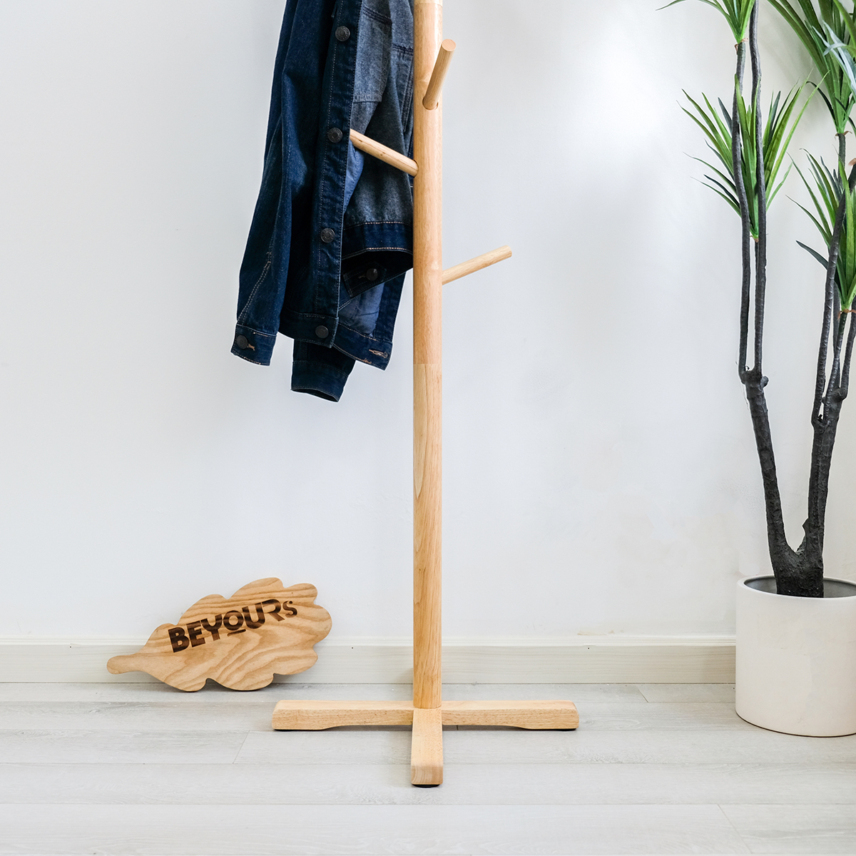 Cây Treo Quần Áo Đồ Gỗ BEYOURs Thông Minh - Móc Treo Quần Áo Standing-Hanger - Nội Thất Phòng Khách, Phòng Ngủ - Gỗ Tự Nhiên