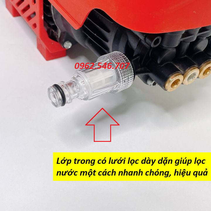 Đầu lọc nước - Cút lọc nước đầu vào máy rửa xe áp lực cao, máy rửa xe gia đình