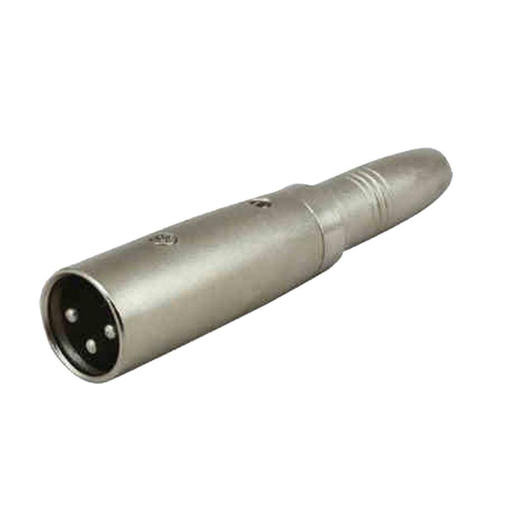 3-Pin XLR To 1/4 6.35mm Stereo Fe Mic Adapter