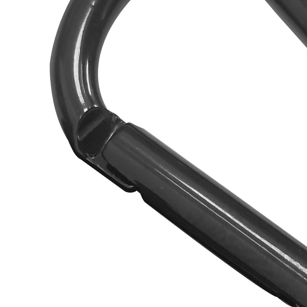 Small Spring Clip Snap Clasp Hook Keyring Karabiner D Shaped