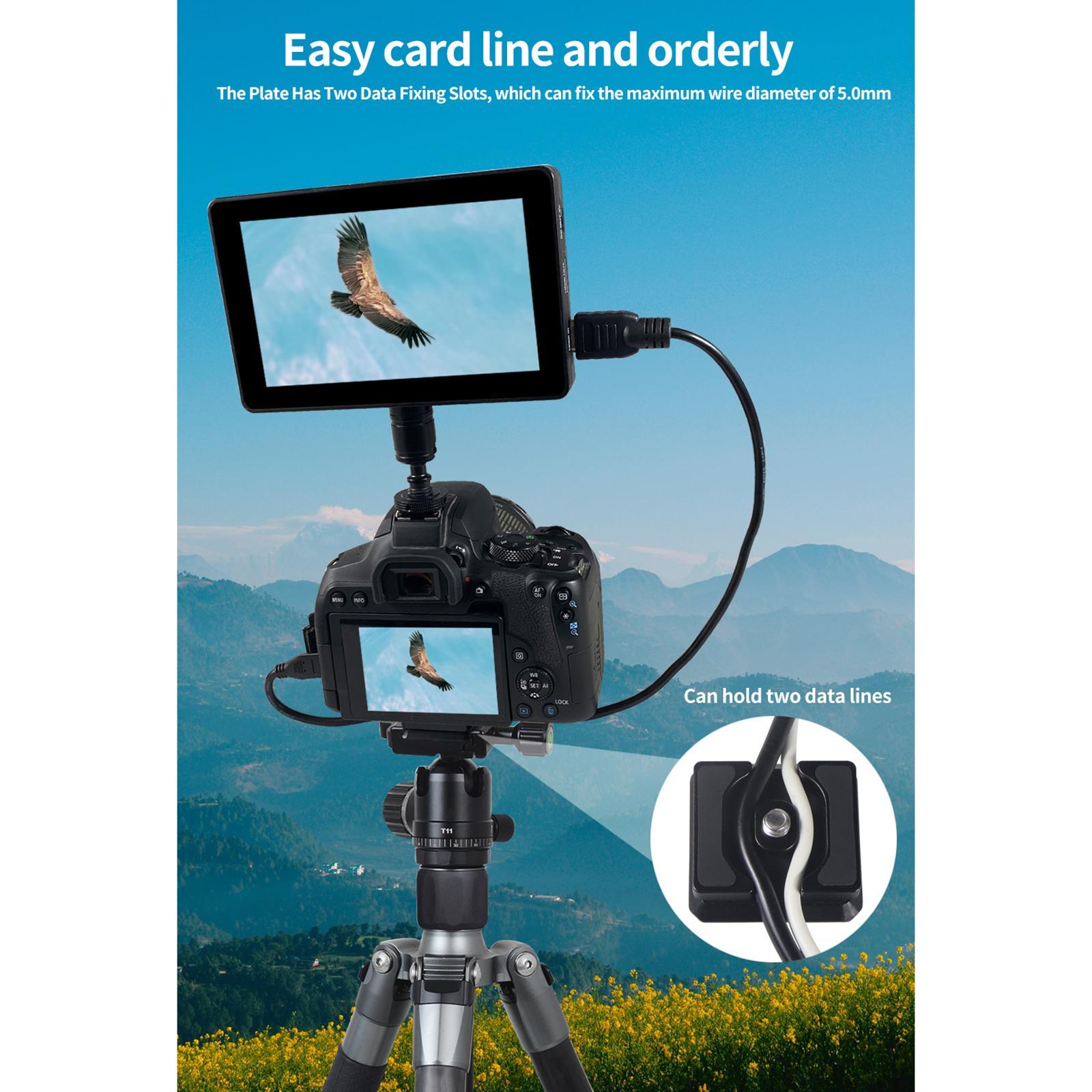 Replacement Quick Release Plate Camera Mount Adapter Clamp for Digital Camera Slr