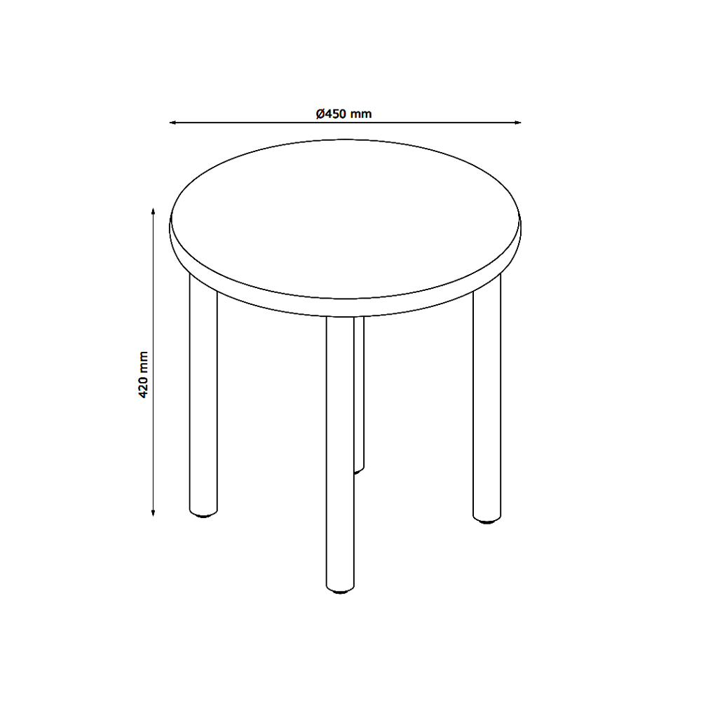 Bàn góc | JYSK Bolbro | gỗ công nghiệp | xanh nhạt | DK45xC42cm