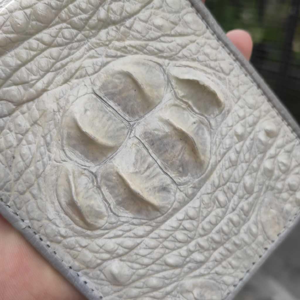 Ví gù cá sấu Bạch tạng không đụng hàng!