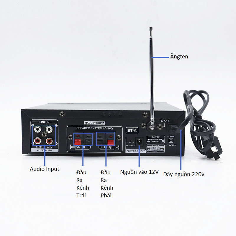 Ampli Mini Karaoke Bluetooth Cao Cấp BT-309A AZONE