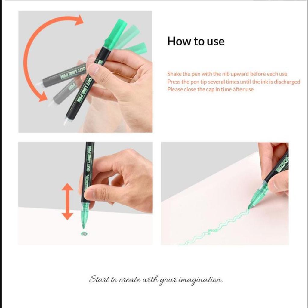Double Line Outline Pens 21 Colors Self-Outline  Markers Glitter Pens