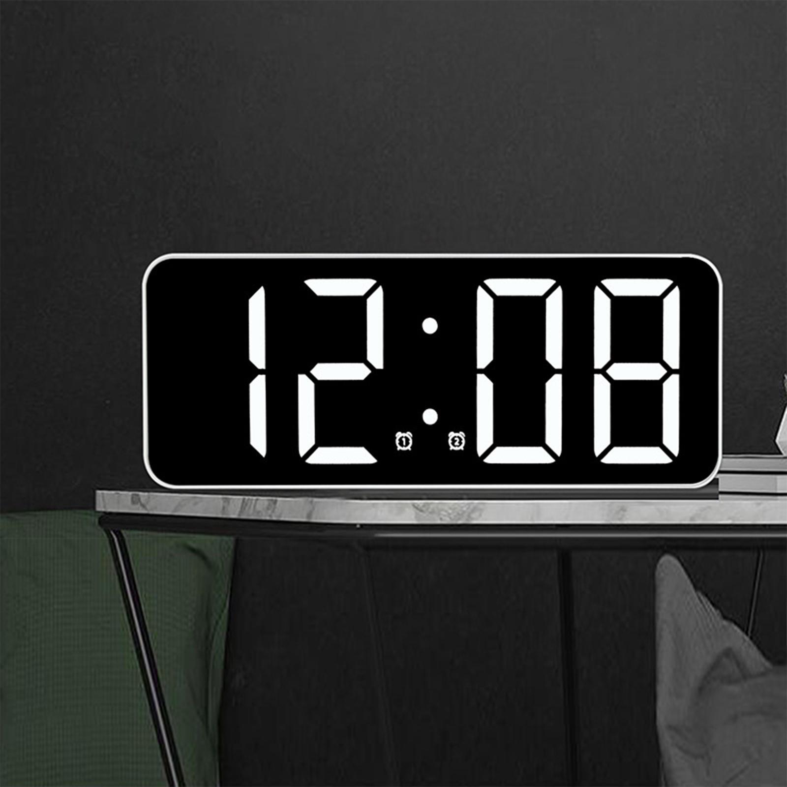 Desktop  Clock LED Digital Clock Large Screen Display