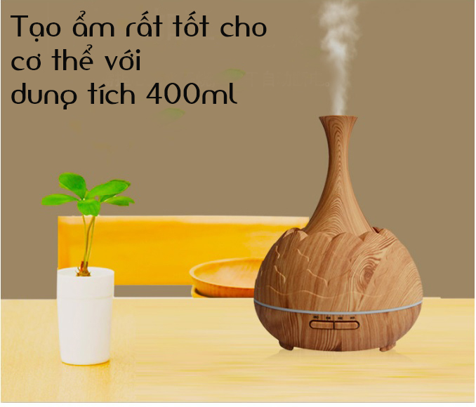 Máy khuếch tán tinh dầu bình sen vàng