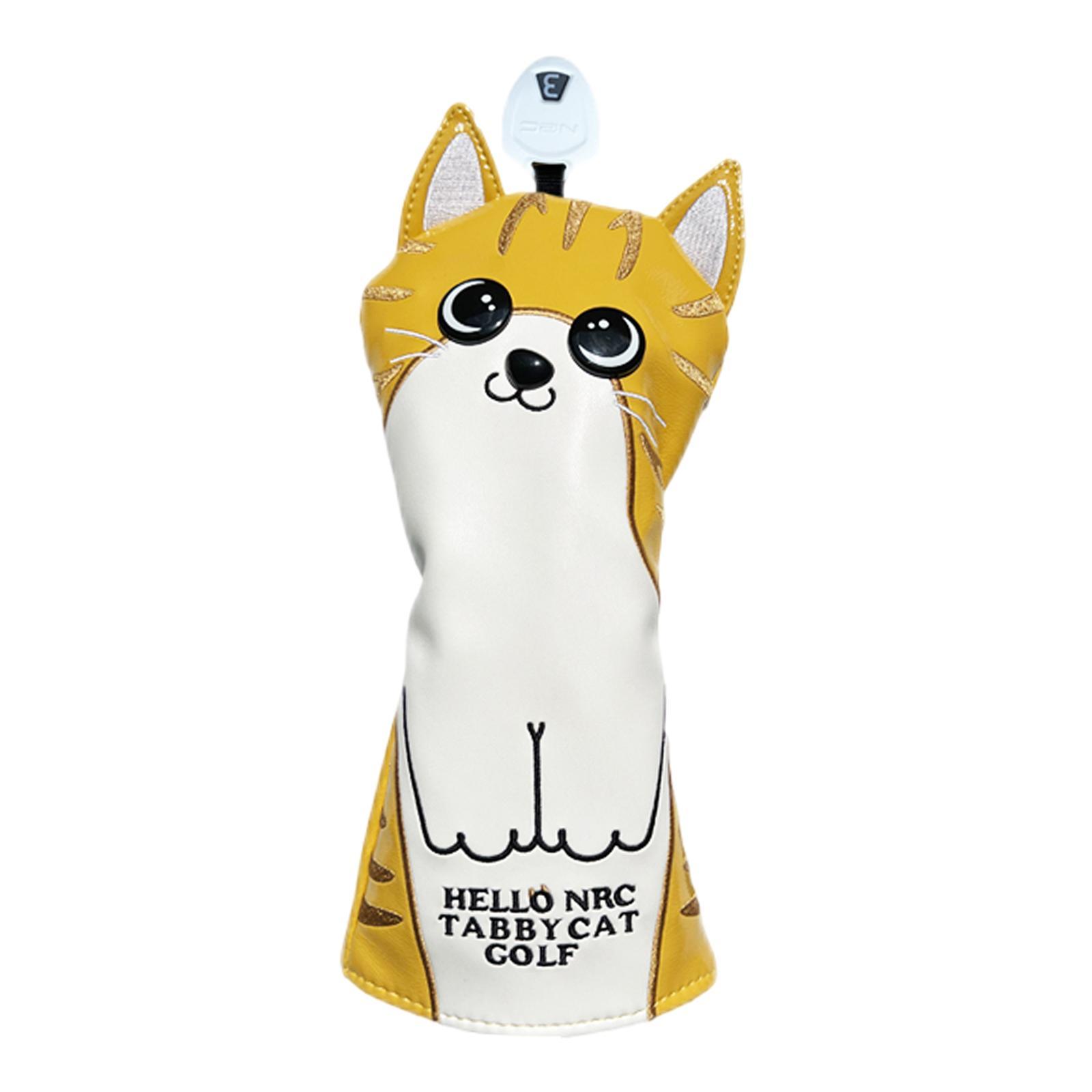 Club Head Cover Protection Sleeve Golf Wood Headcover PU Leather Travel Transport