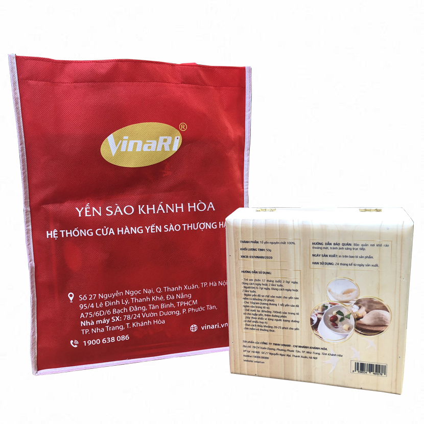 Yến Sào Tinh Chế VINARI Loại Đặc Biệt - Hộp Gỗ Thông, Làm quà biếu, món quà ý nghĩa cho sức khỏe