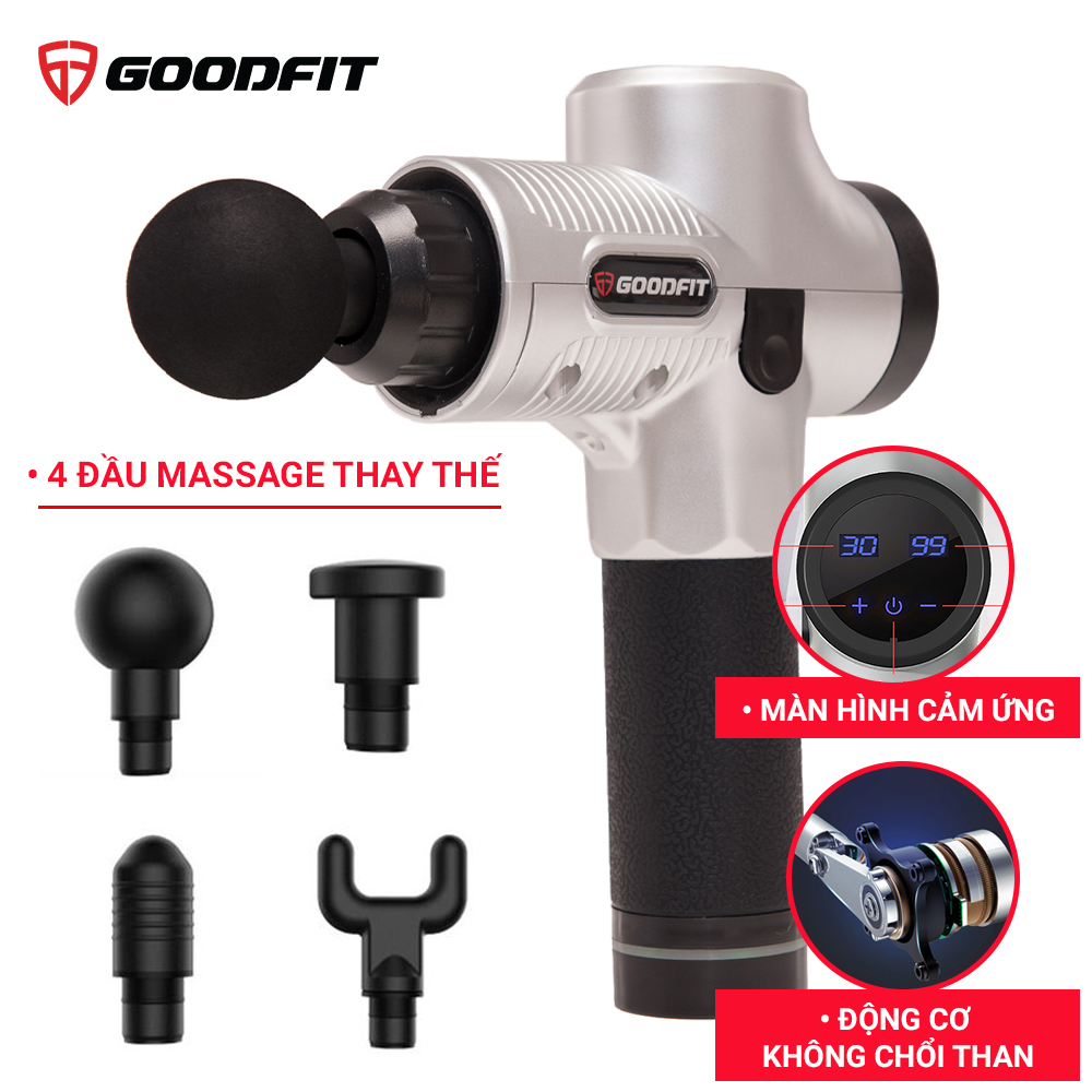 Máy mát xa cầm tay Massage Gun chính hãng GoodFit GF211MG