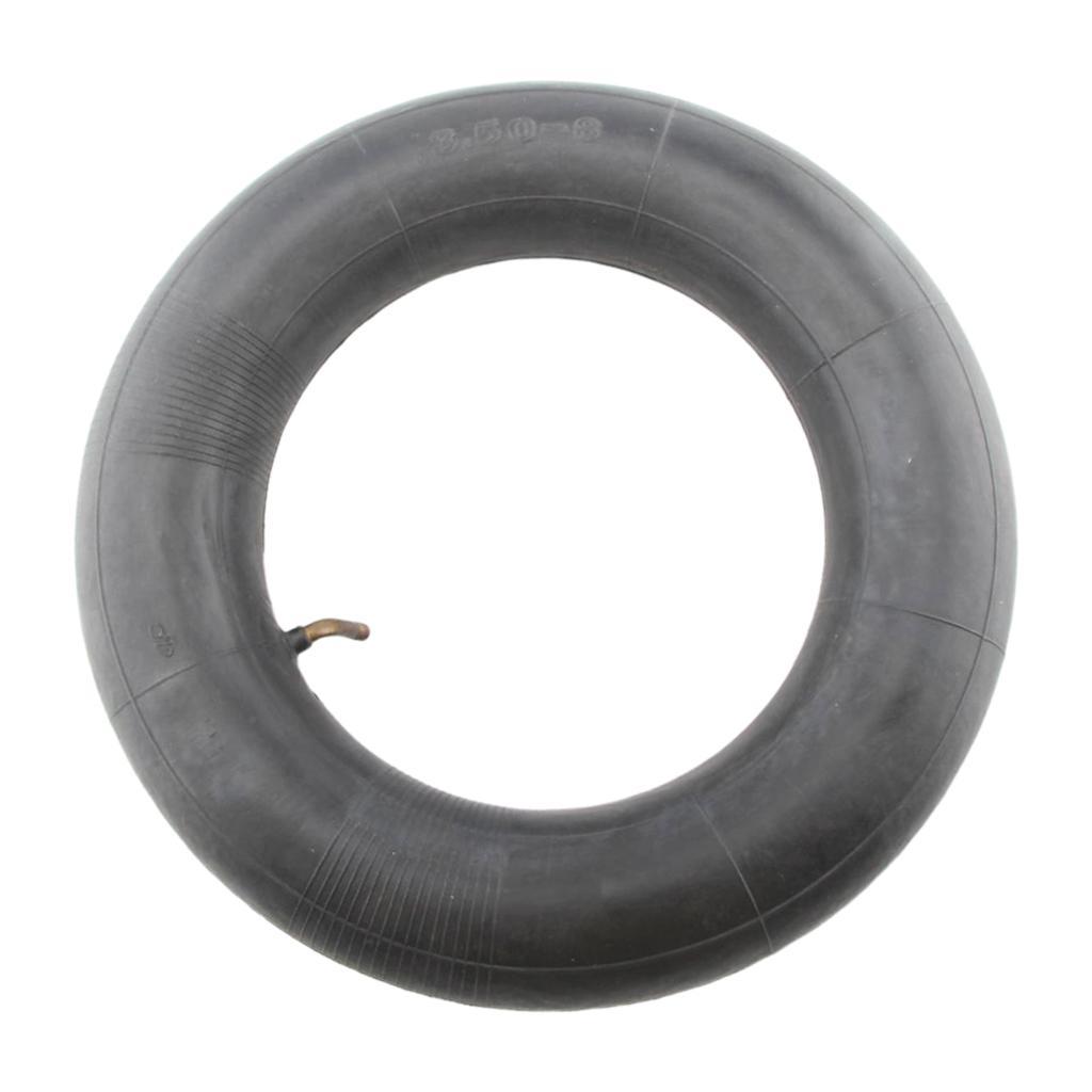 2pcs 3.50"X8" 3.50-8 3.5-8 3.50/8 BLACK RUBBER TYRE INNER TUBE BENT VALVE STEM