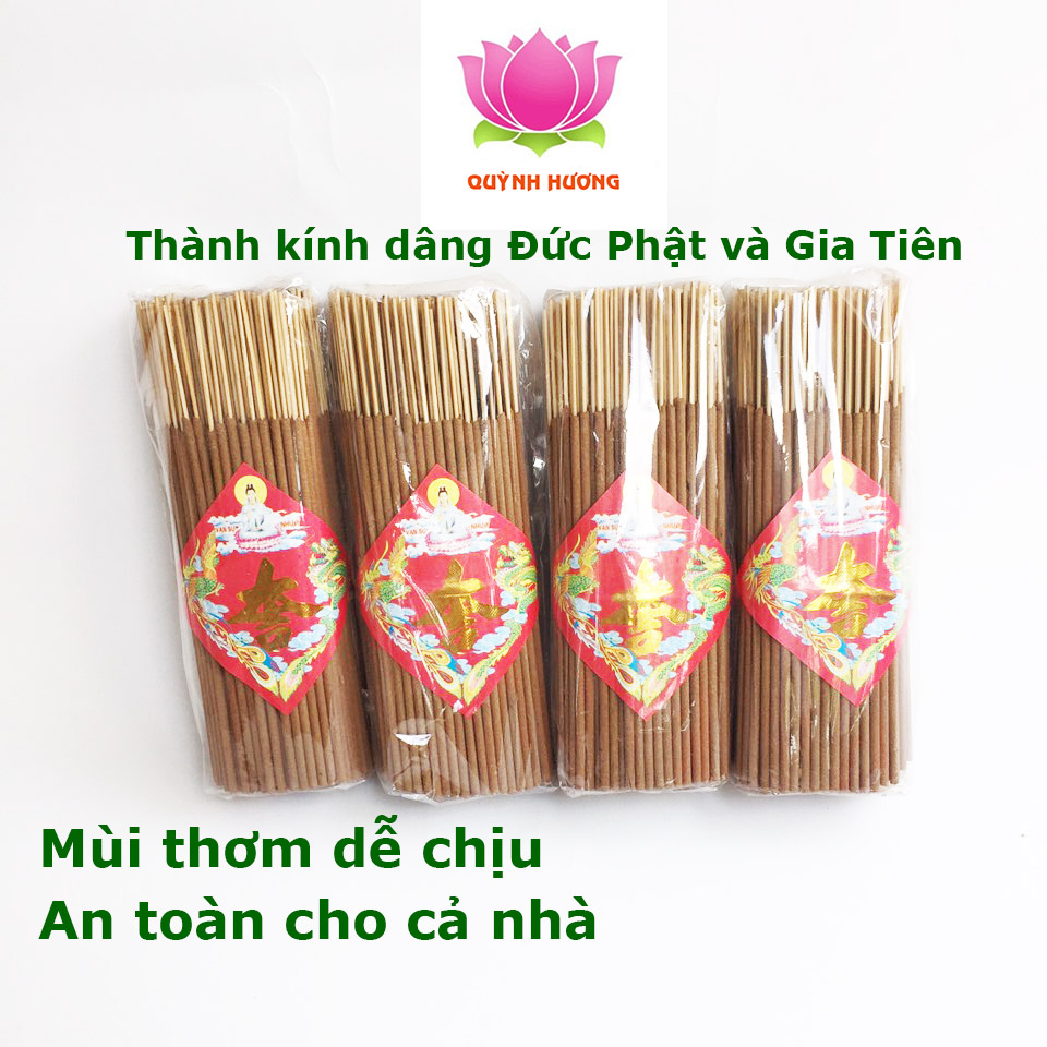 Combo 4 bó nhang quế 2 tấc Quảng Nam không hóa chất an toàn cho sức khỏe