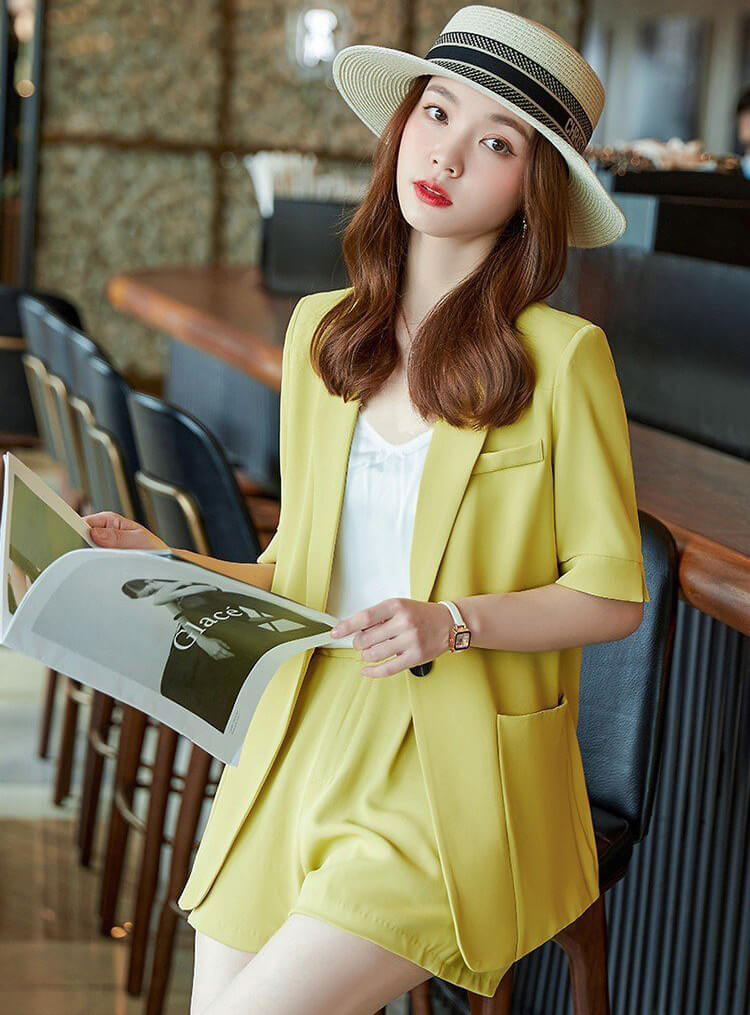 Bộ vest short 3 món túi hộp