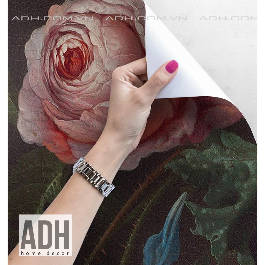 Decal dán tường hoa hồng ADH191016