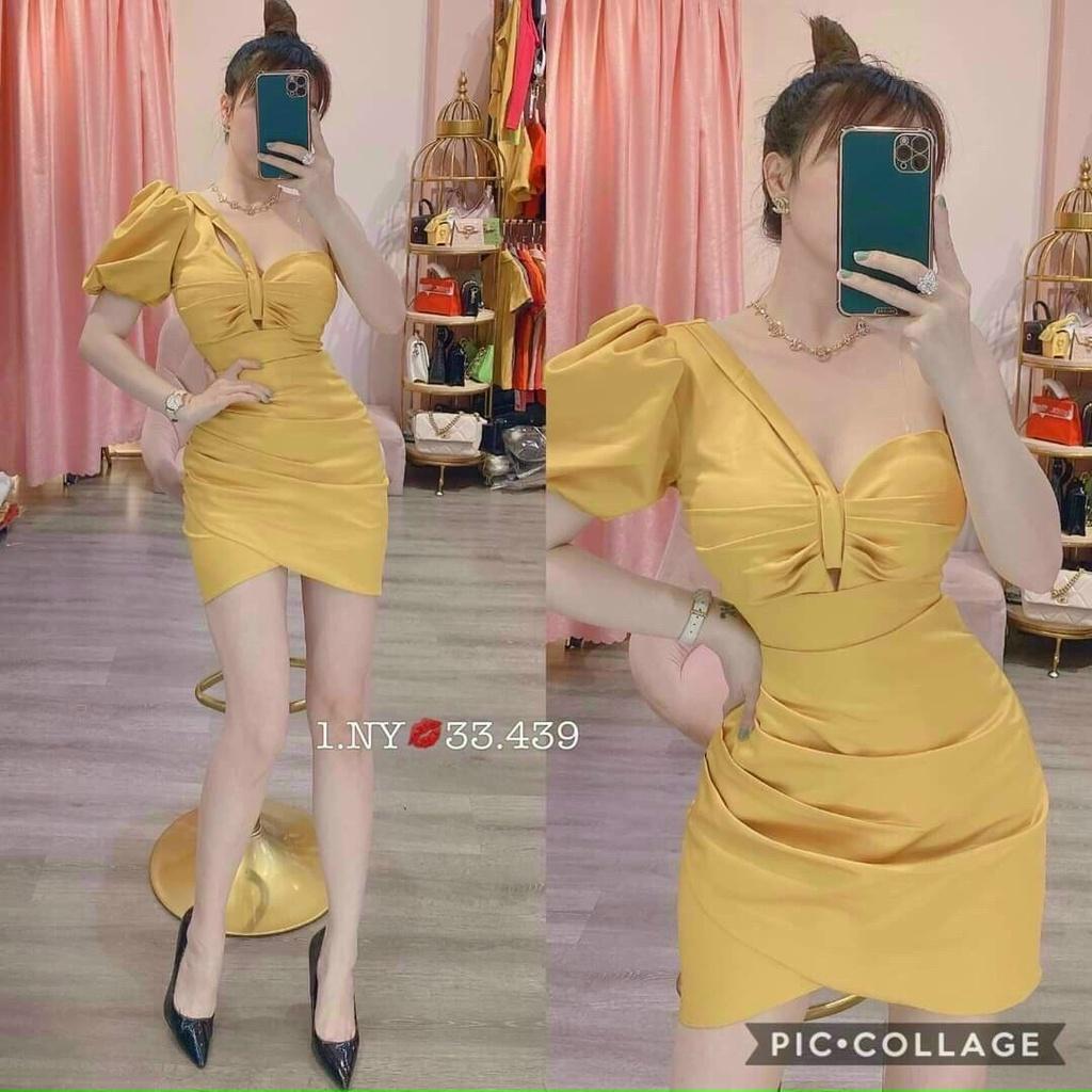 Váy đầm nữ body cúp ngực lệch vai kiểu dáng trẻ trung sang chảnh