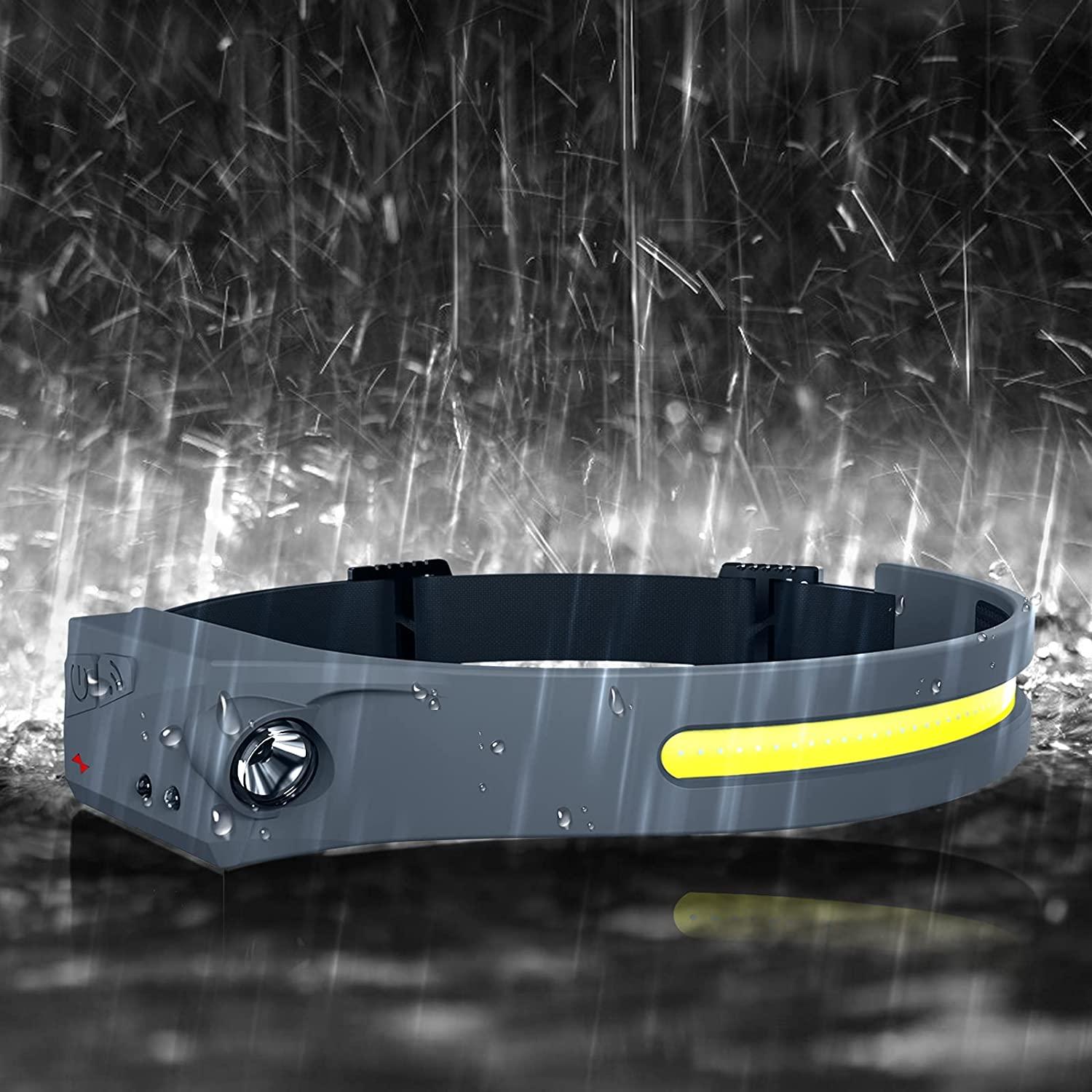 2 chiếc Đèn đội đầu siêu sáng siêu sáng - Đèn đội đầu có thể sạc lại