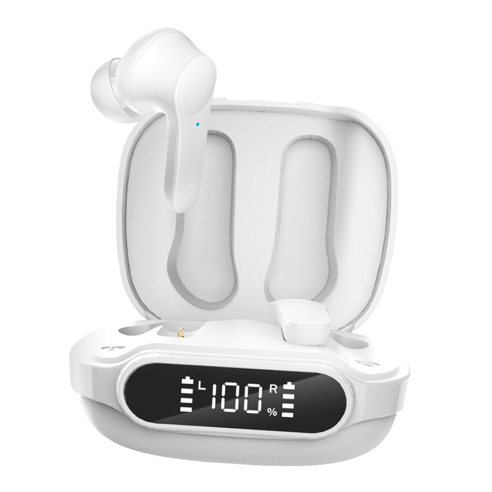 V5.1 Wireless Headphones HiFi Sound Dual Modes Semi in Ear for Sports