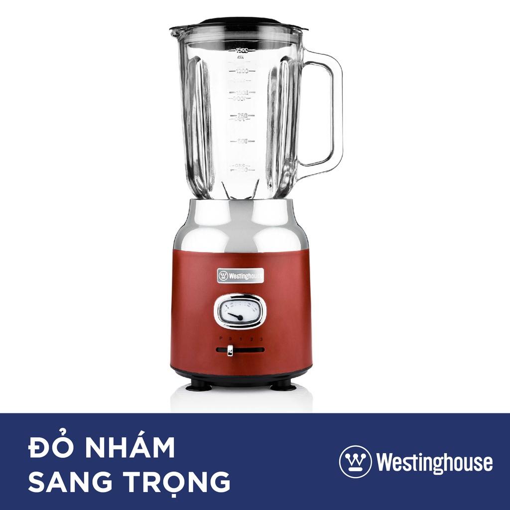 Máy Xay Sinh Tố Westinghouse, Máy Xay Trái Cây, Hoa Quả, Cối Thủy Tinh 1.5L, Công Suất 500W, Nhập Mỹ, Bh 12 Tháng - Xanh dương