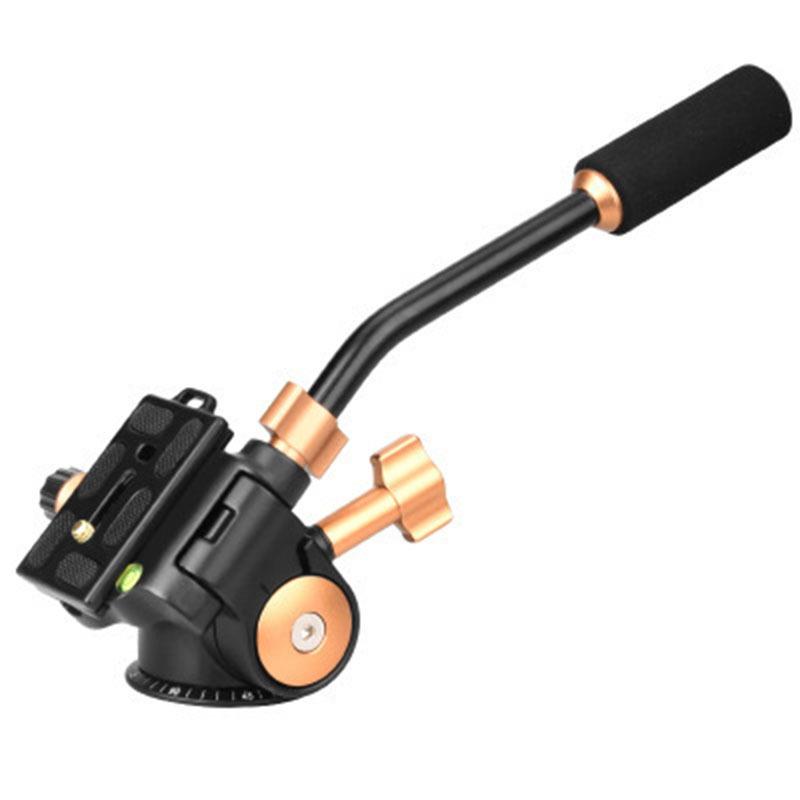 Phong cách mới nhất của thời đại đầy ánh sáng Q08S đầu ba chiều tay cầm đơn giảm chấn kim loại đầu chân máy ảnh đầu máy ảnh chụp ảnh