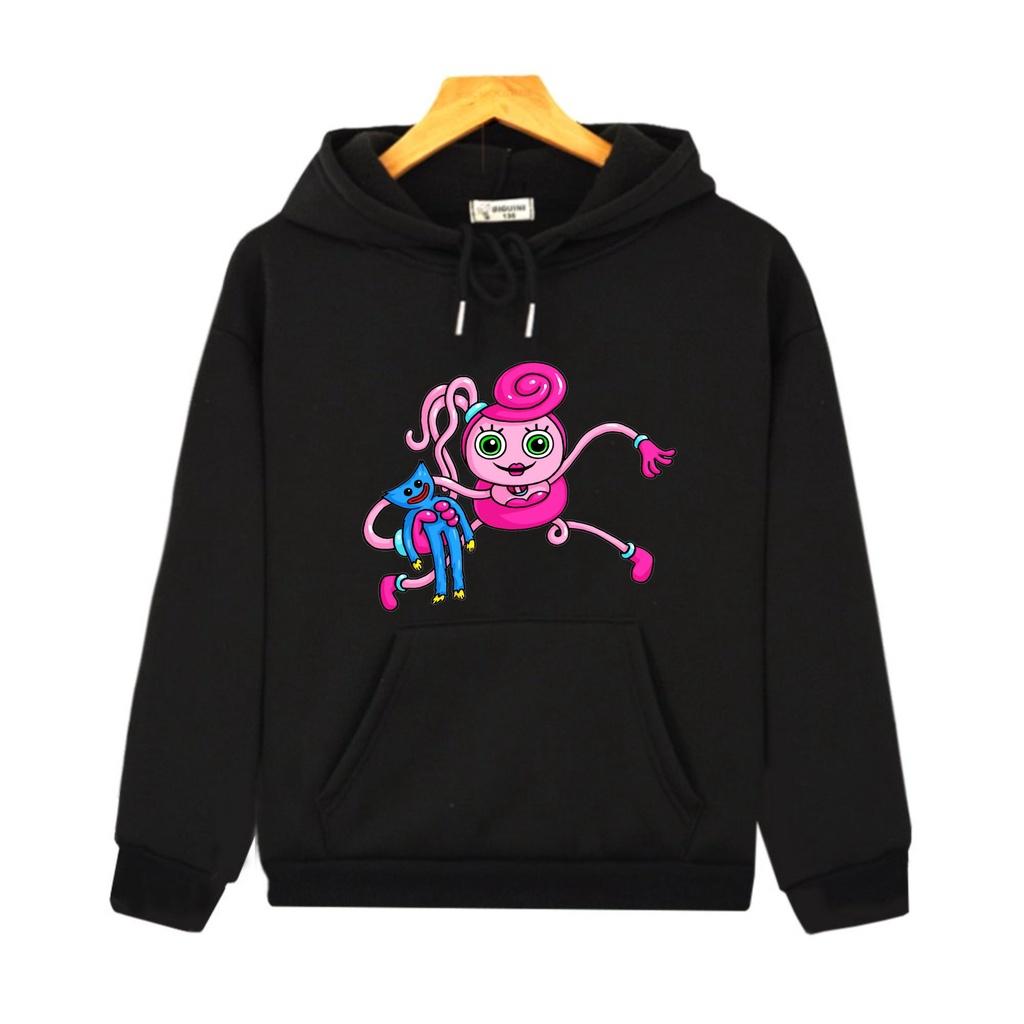 áo hoodie bé trai bé gái in hình hoạt hình Poppy Playtime, áo thu đông chất đẹp đủ size 5-80kí cho các tuổi 2/3/4/5/7