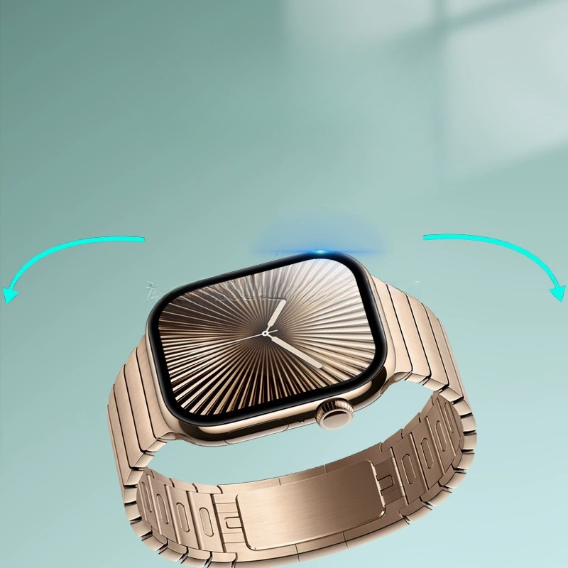 Miếng Dán Dẻo PMMA / PPF cho Apple Watch Series 10 / 11 Kai.N Chống Vỡ Viền Kèm Khung Trợ Dán_ Hàng chính hãng