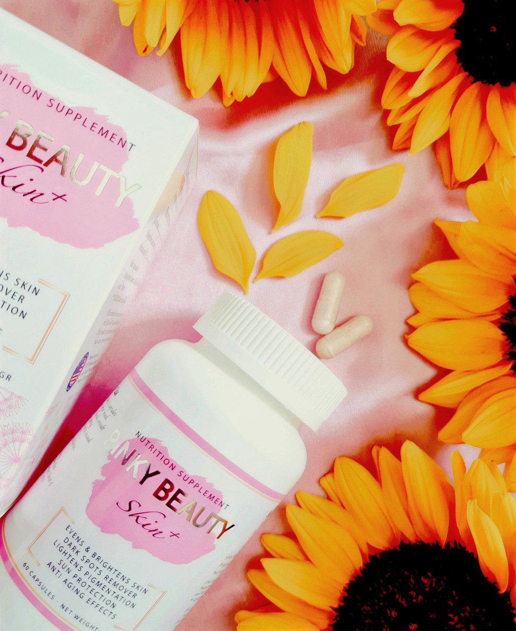 VIÊN UỐNG CHỐNG NẮNG - TRẮNG DA - MỜ NÁM PINKY BEAUTY + SKIN