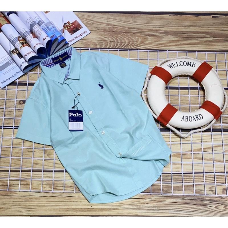 Áo sơ mi bé trai A025 size đại cồ lên tới 60kg