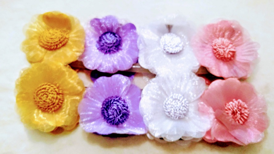 Kẹp tóc hoa handmade - kẹp tóc hoa to bự đẹp