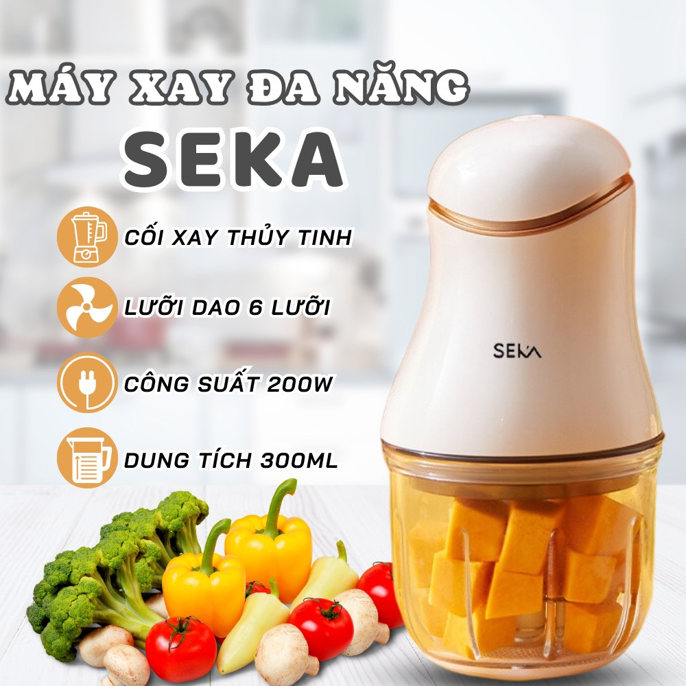 Máy Xay Thịt Ăn Dặm 6 Lưỡi SEKA SK1396 - Hàng Chính Hãng