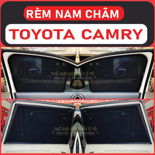 Rèm che nắng nam châm Xe Toyota Camry Bộ 4 tấm chắn nắng chuẩn form xe, nam châm hút mạnh