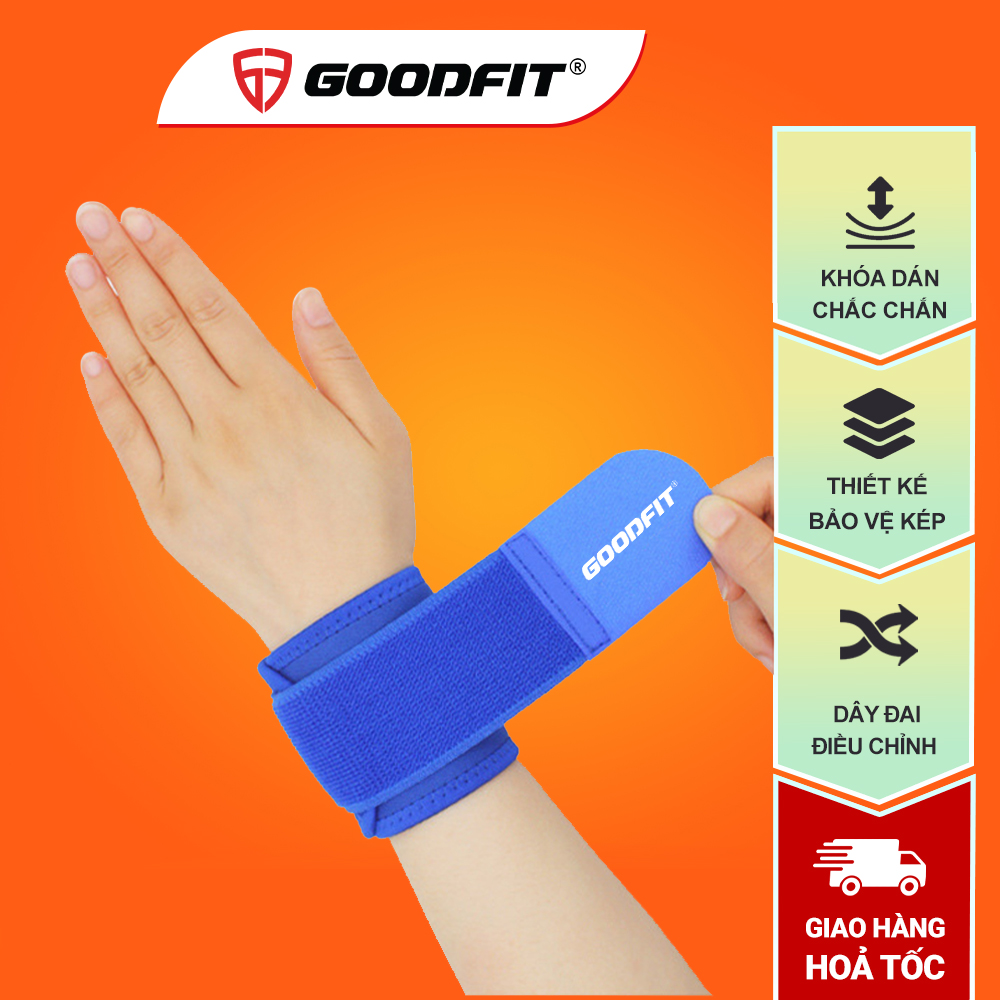 Băng bảo vệ cổ tay tập thể thao GoodFit GF306W có thể điều chỉnh