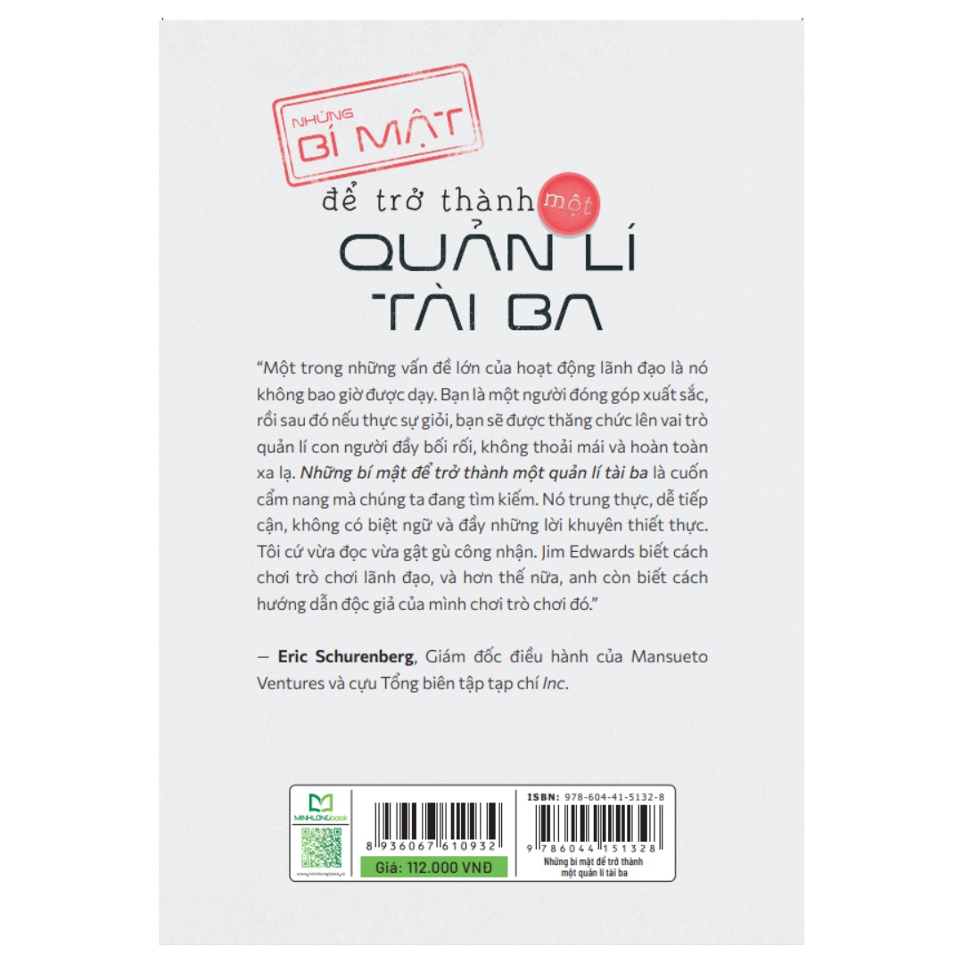 Sách Những Bí Mật Để Trở Thành Một Quản Lí Tài Ba