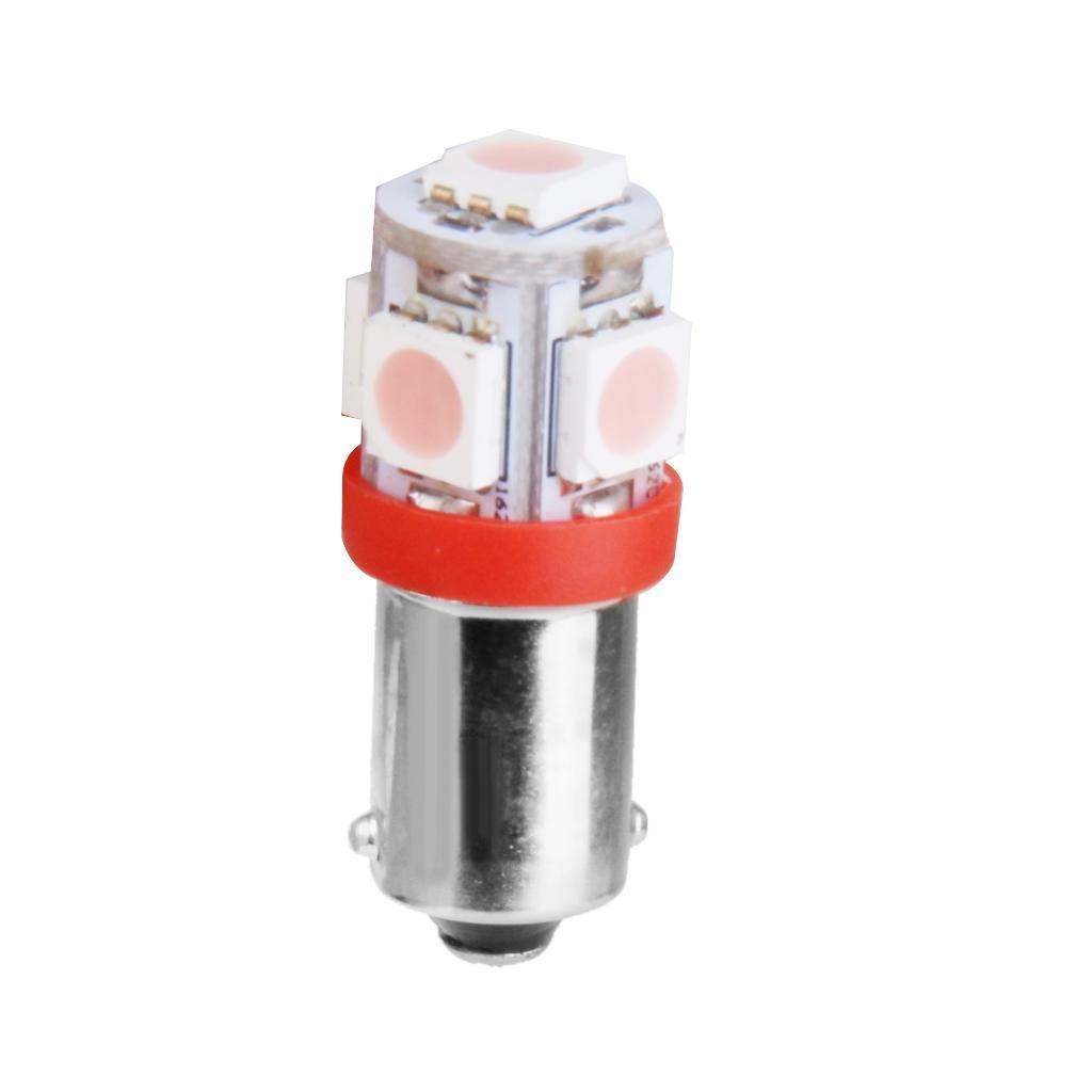 4-7pack BA9S Bayonet 12V Car LED 5050 5 SMD Pink Dash Interior Light Bulb