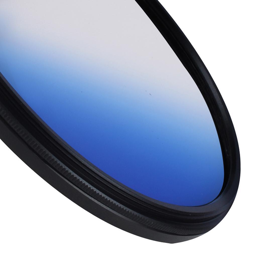 Slim Optical Graduated Color Camera Lens Filter For  Blue