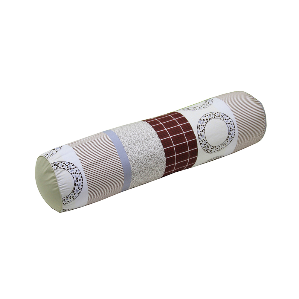 Gối ôm dây kéo phối cotton hoa Hometex - Giao màu ngẫu nhiên