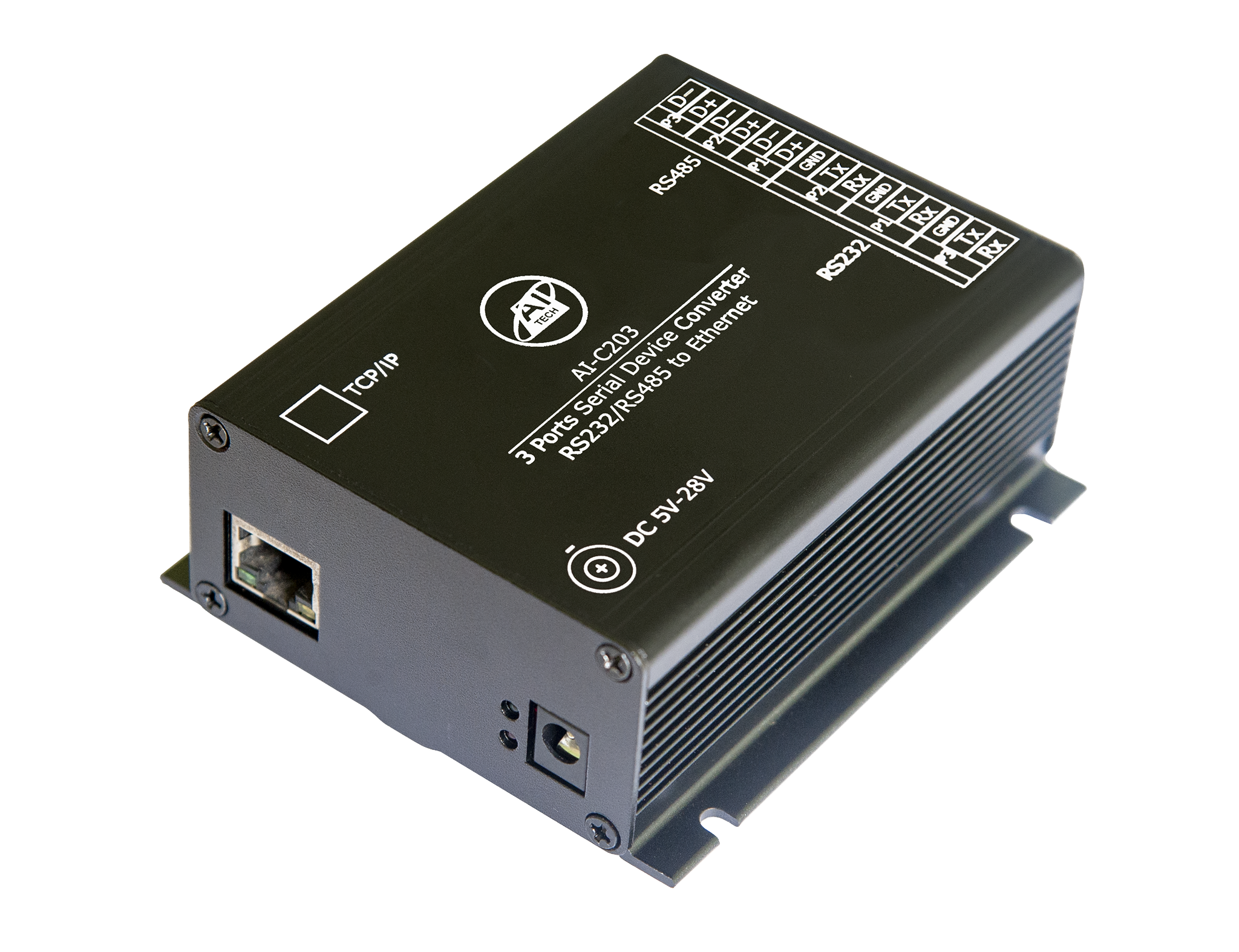 Bộ chuyển đổi tín hiệu RS232/RS485 sang Ethernet 3 CỔNG - Hàng Chính hãng AITECH