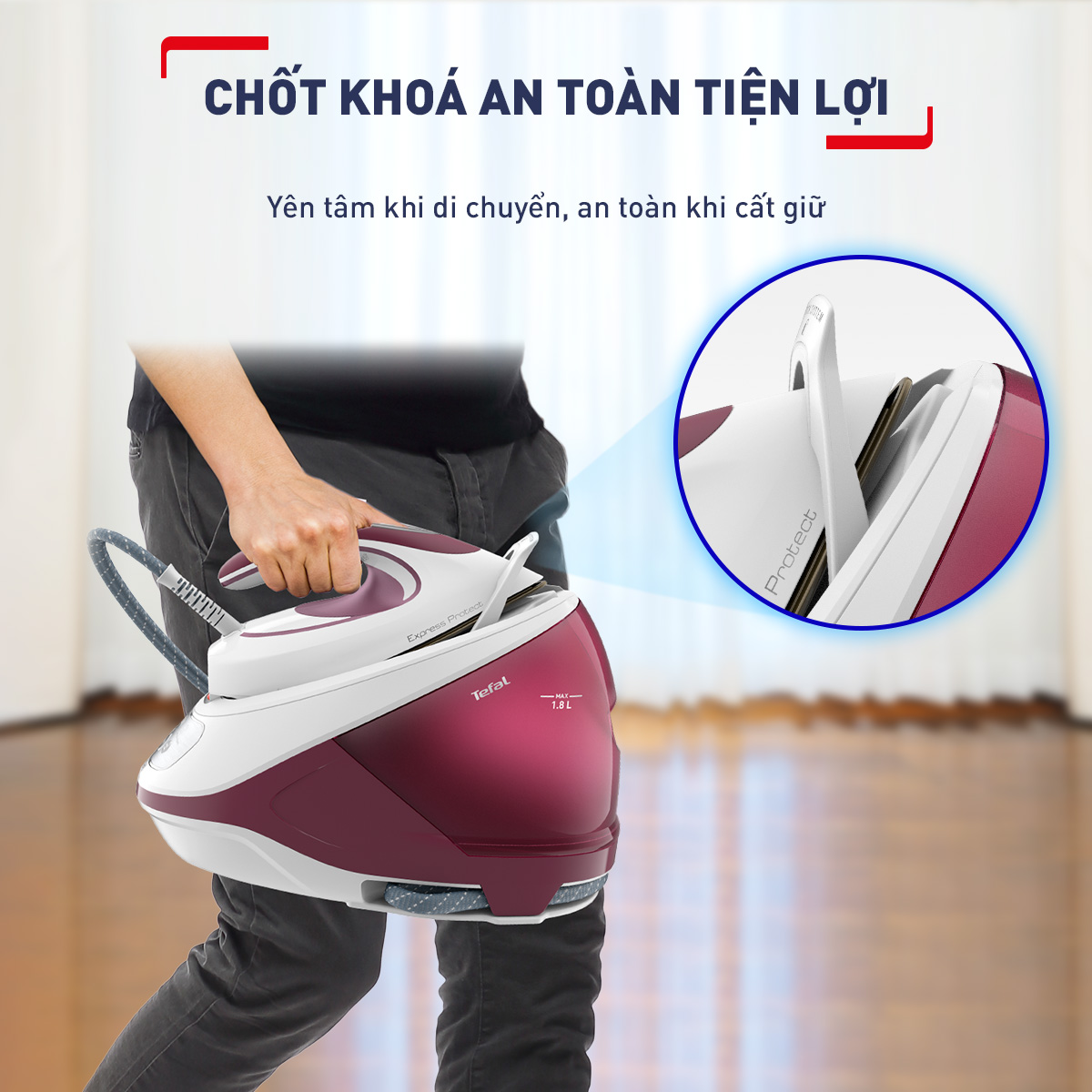 [MỚI RA MẮT] Bàn ủi hơi nước Tefal SV9201E0 - Hàng chính hãng