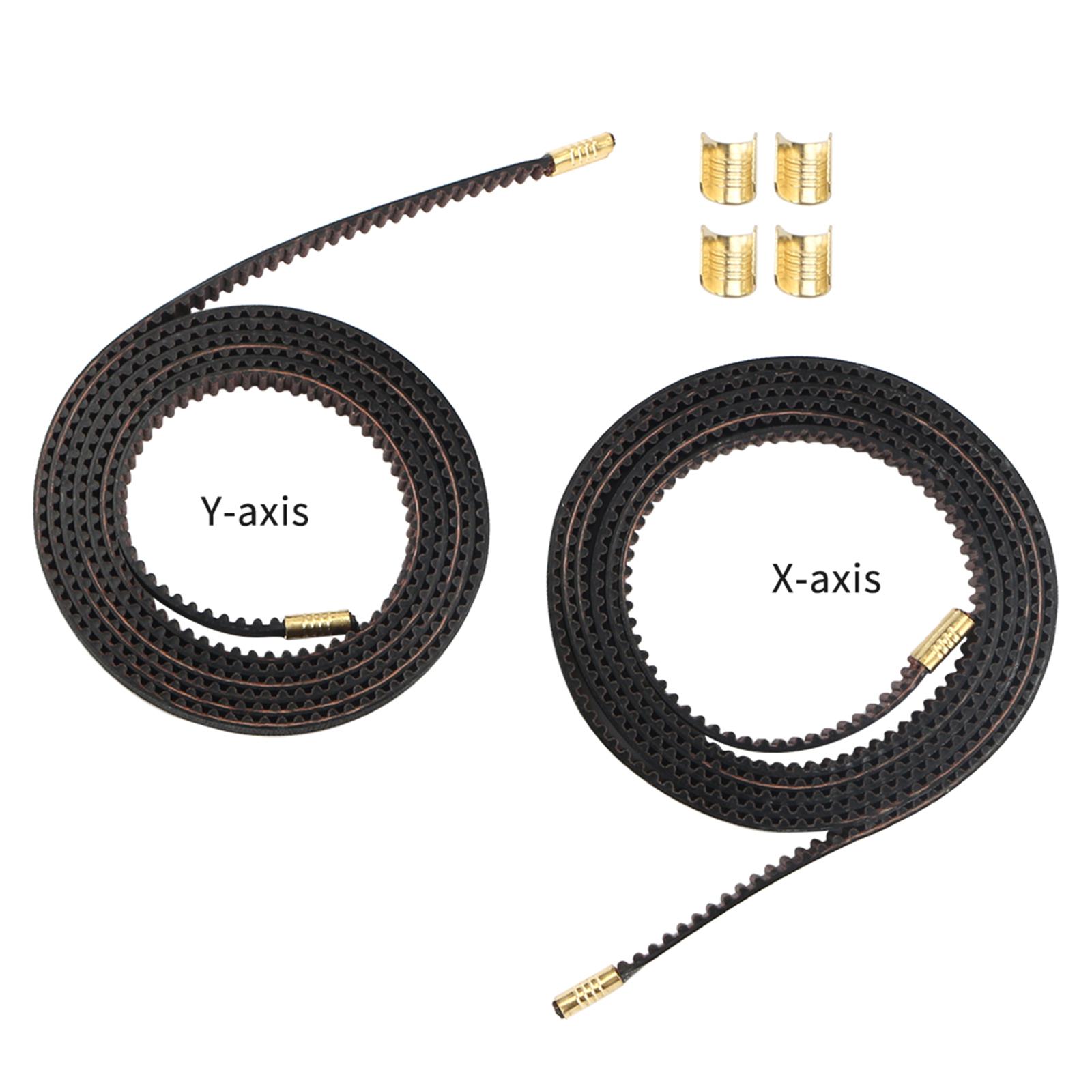 3D Printing 2GT Timing Belt 6mm Width X axis 800mm + Y axis 740mm Rubber Material for Ender 3 V2 Gates Belt Height: 1.38mm Tooth Height: 0.75mm