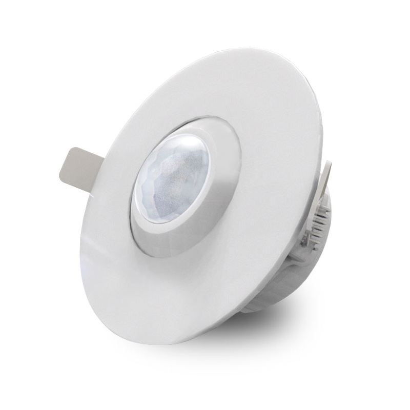 Cảm biến chuyển động âm trần Rạng Đông CB09.PIR AC khoét lỗ 9cm hỗ trợ tự động bật tắt các thiết bị điện - Hàng chính hãng