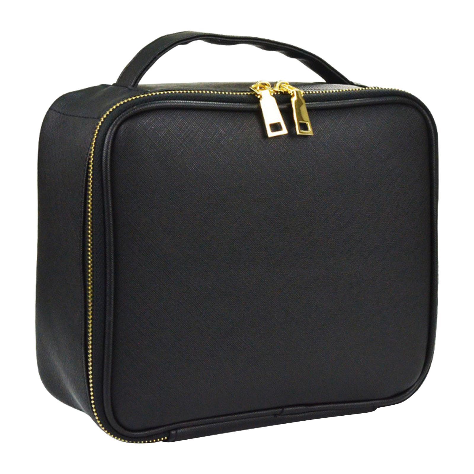 Makeup Cosmetic Bag Double Zipper Storage Washable Organizer for Accessories Shampoo