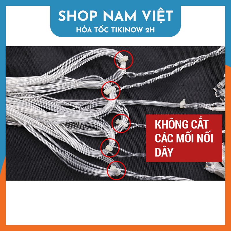 Dây Đèn LED Rèm Chống Thấm Nước Trang Trí Trong Nhà, Ngoài Trời, Năm Mới, Giáng Sinh - Chính Hãng NAVIVU