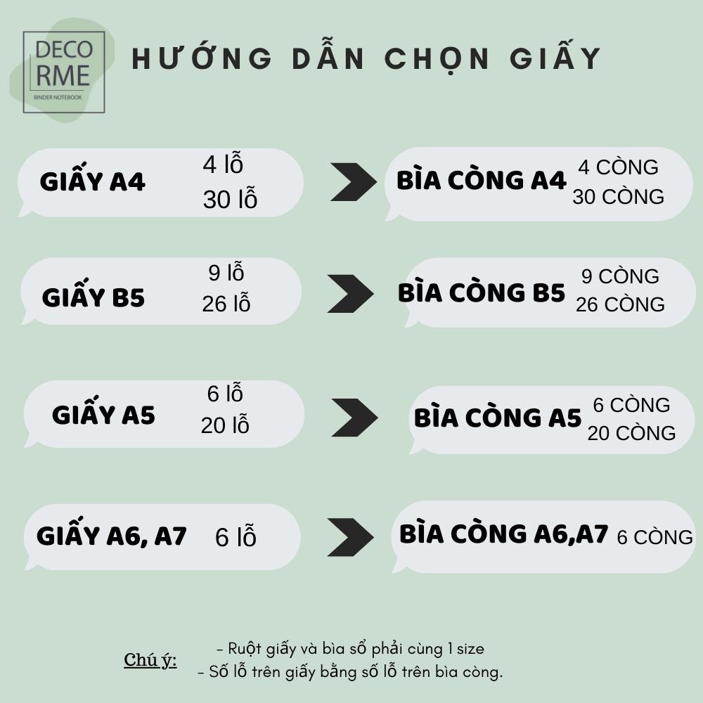 Sổ còng nhựa MỀM kèm giấy size A4 có thể thay giấy