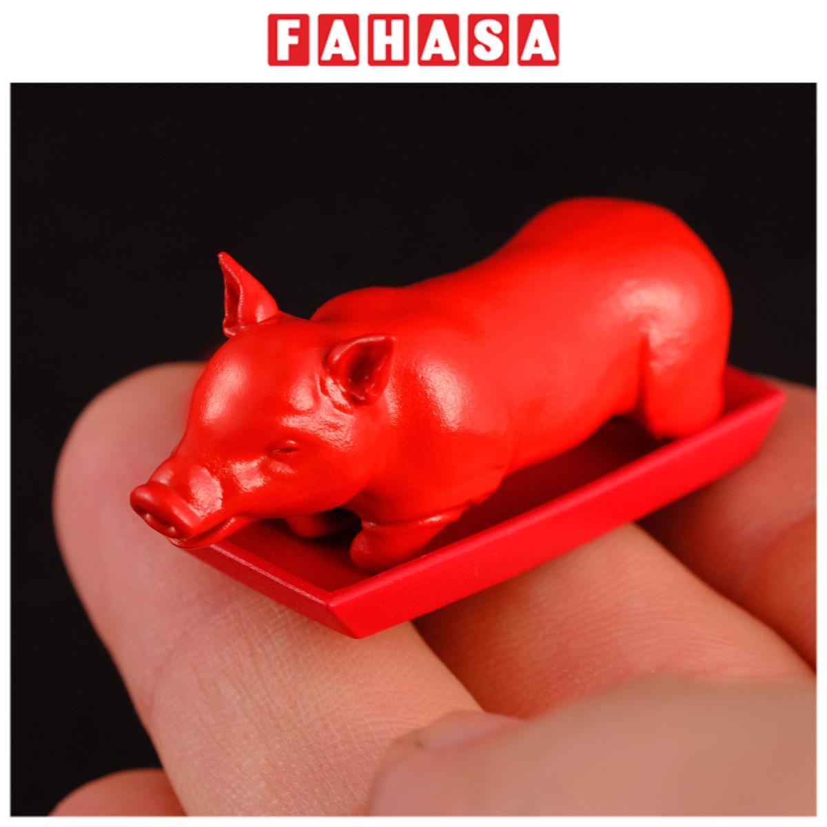 Phụ Kiện Bàn Thờ Mâm Cúng Heo Quay - Heo Đỏ Tấn Tài - Gà Vàng Tấn Lộc - Manihum BTLPK-01