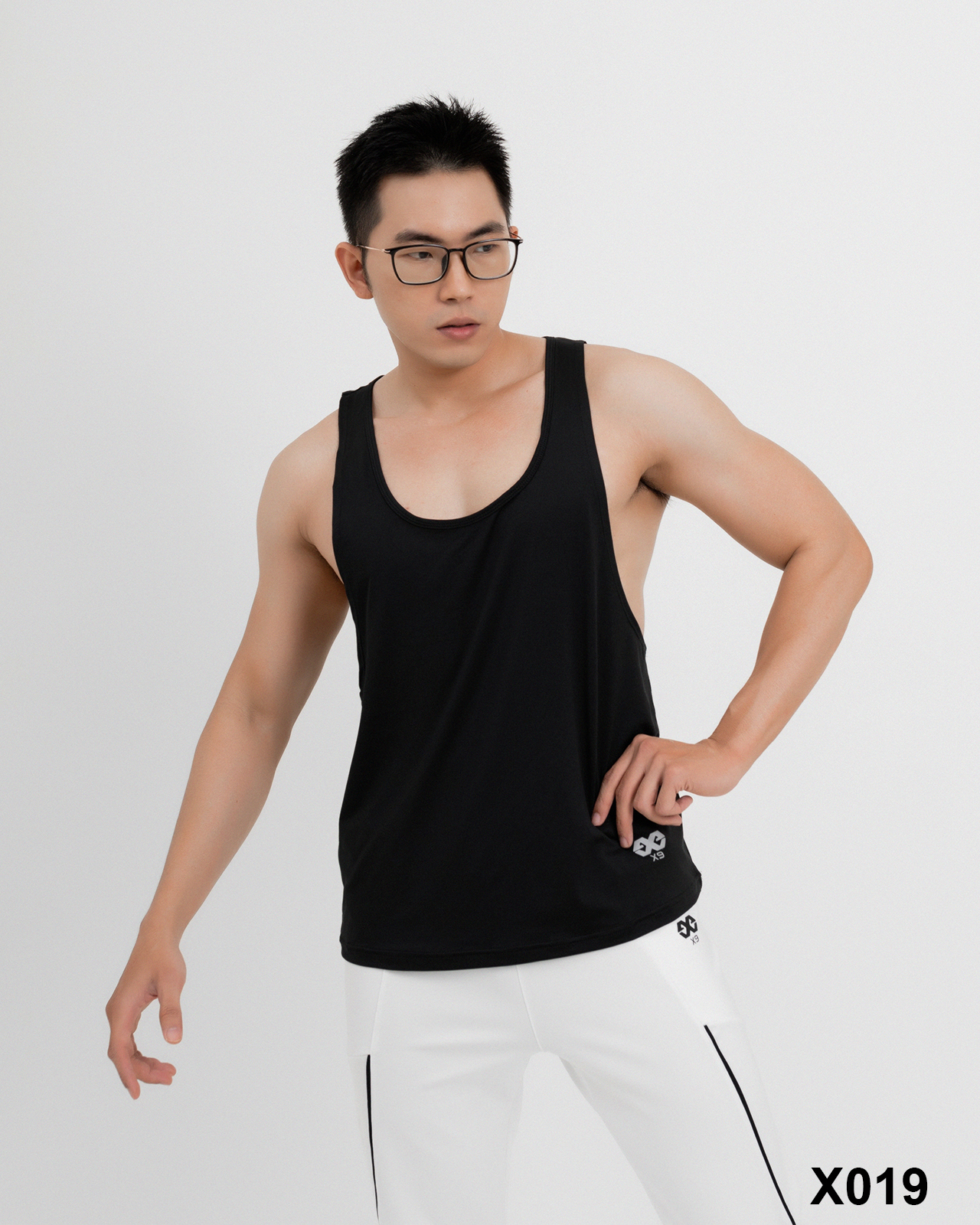 Áo Ba Lỗ Thể Thao Nam Tập Gym Form Rộng Dây Nhỏ Chạy Bộ Bóng Rổ - X9 Sportswear - X019