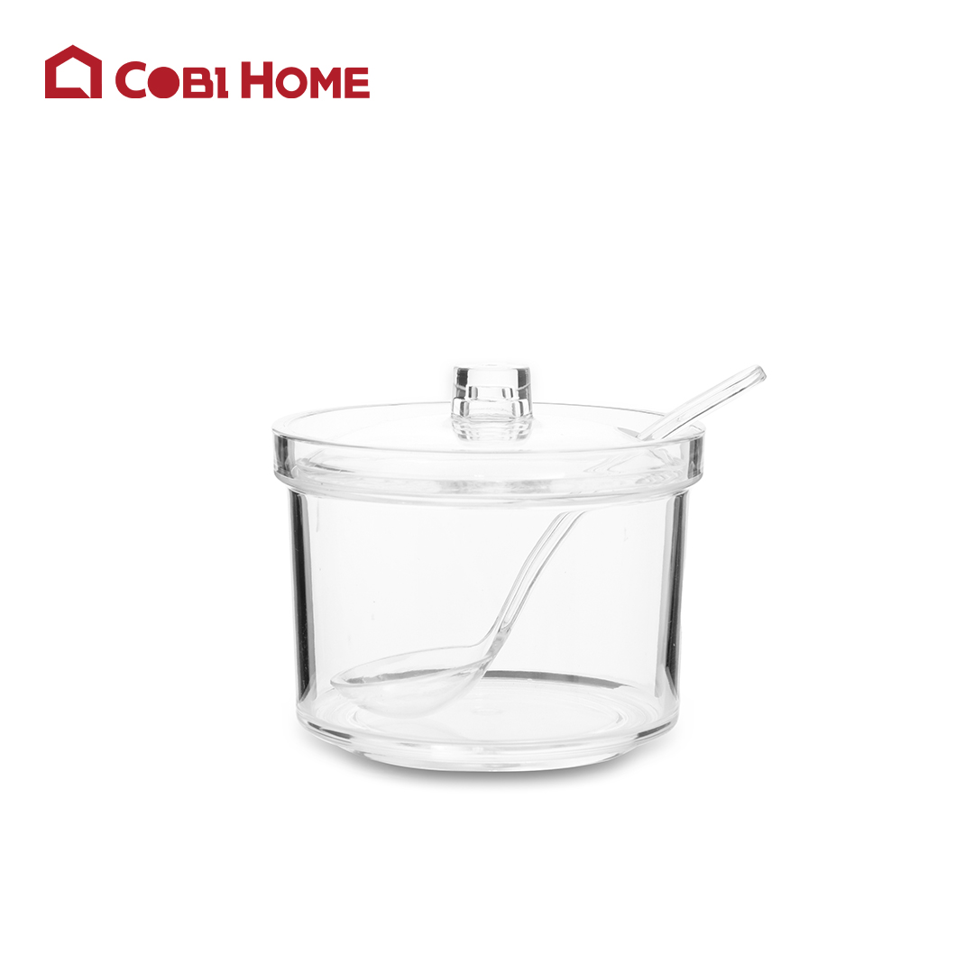 Hũ đựng gia vị, lọ đựng gia vị bằng nhựa màu trắng trong cao cấp - nhiều lựa chọn