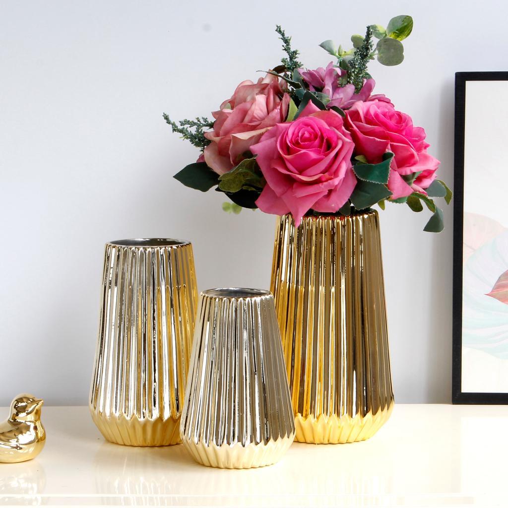 Ceramic Vase Flower Plants Vase Pot Ornaments for Office Home Decoration