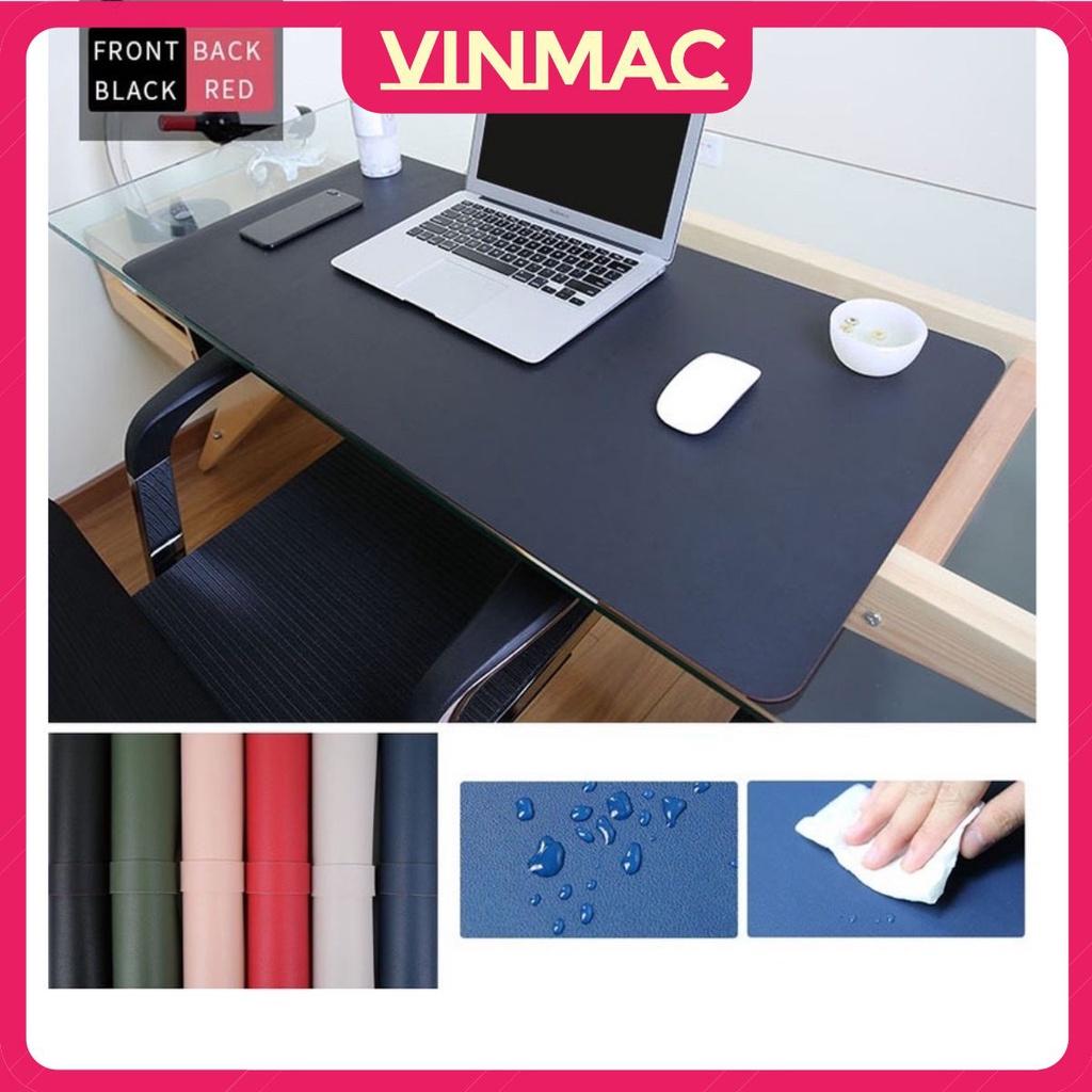 Thảm Da Trải Bàn Làm Việc DeskPad Cỡ Lớn Kiêm Bàn Di Chuột Máy Tính 120x50, 100x50, 80x40, 60x40