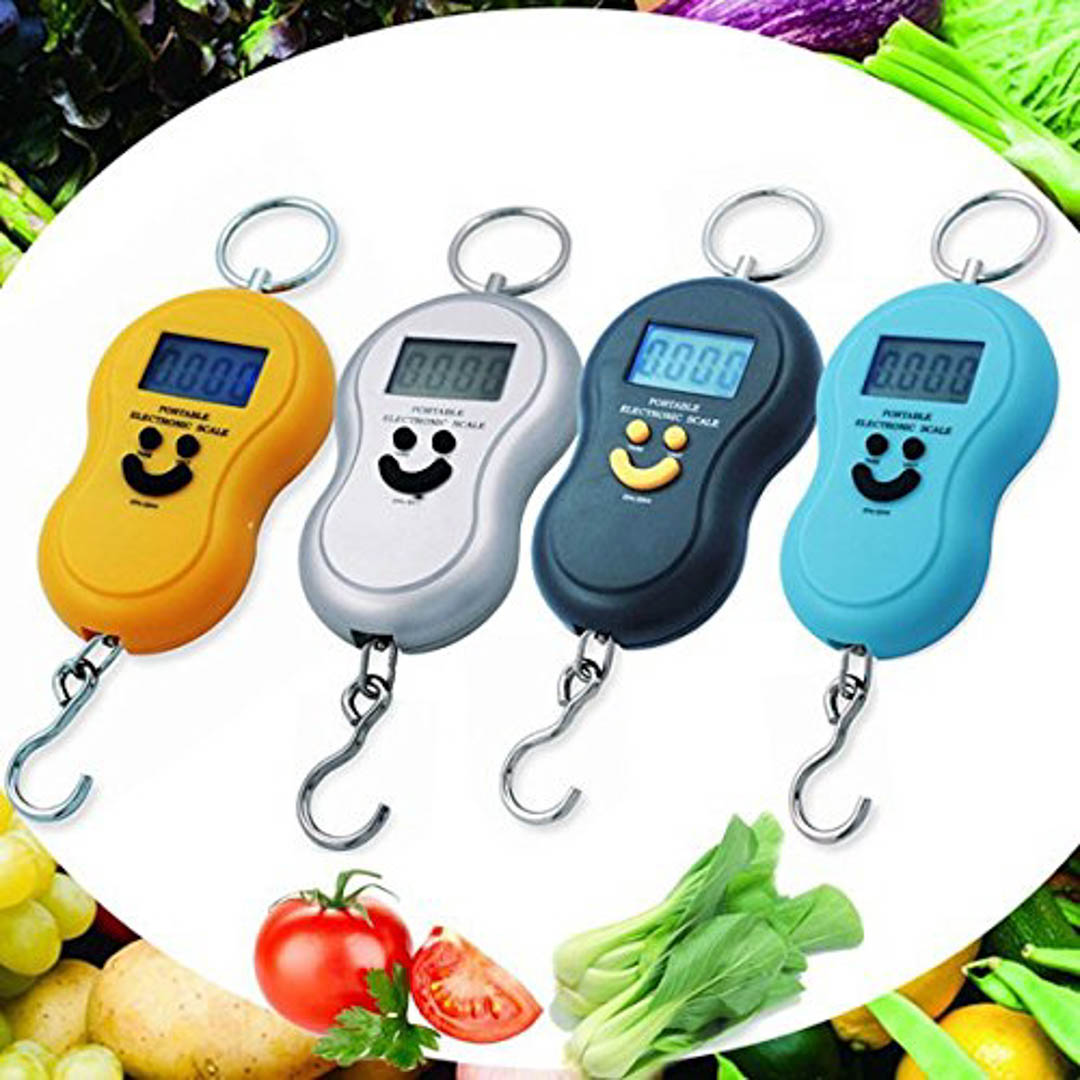 Cân điện tử nhà bếp cân du lịch kèm 2 pin  tròn Chammart